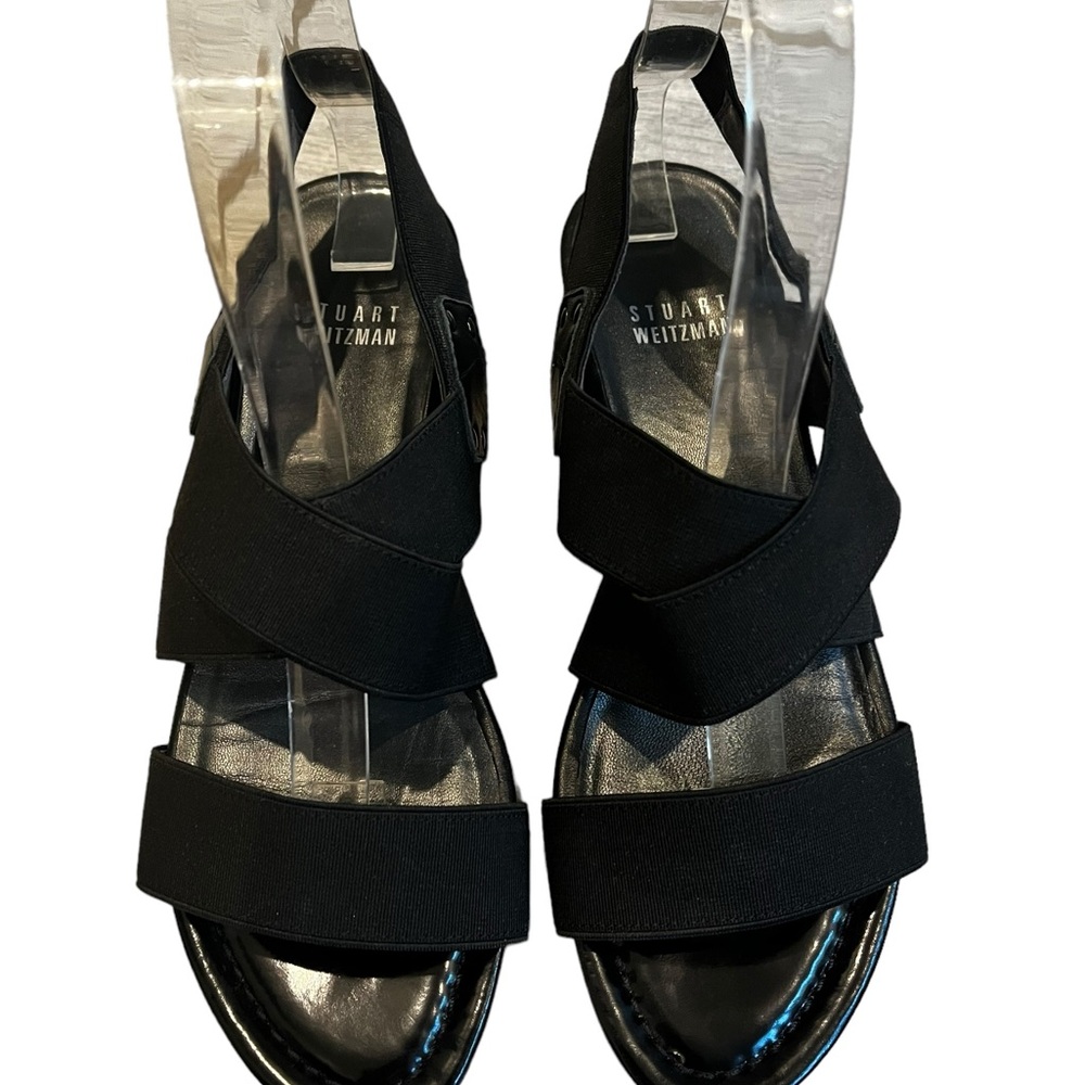 Stuart Weitzman Guybands Black Elastic Stretch St… - image 3